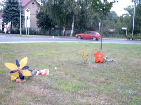 Auf zur Amtsgartenschau in den Kreisverkehr Peitz: Ansichtskarte des Fischerfestkommitees